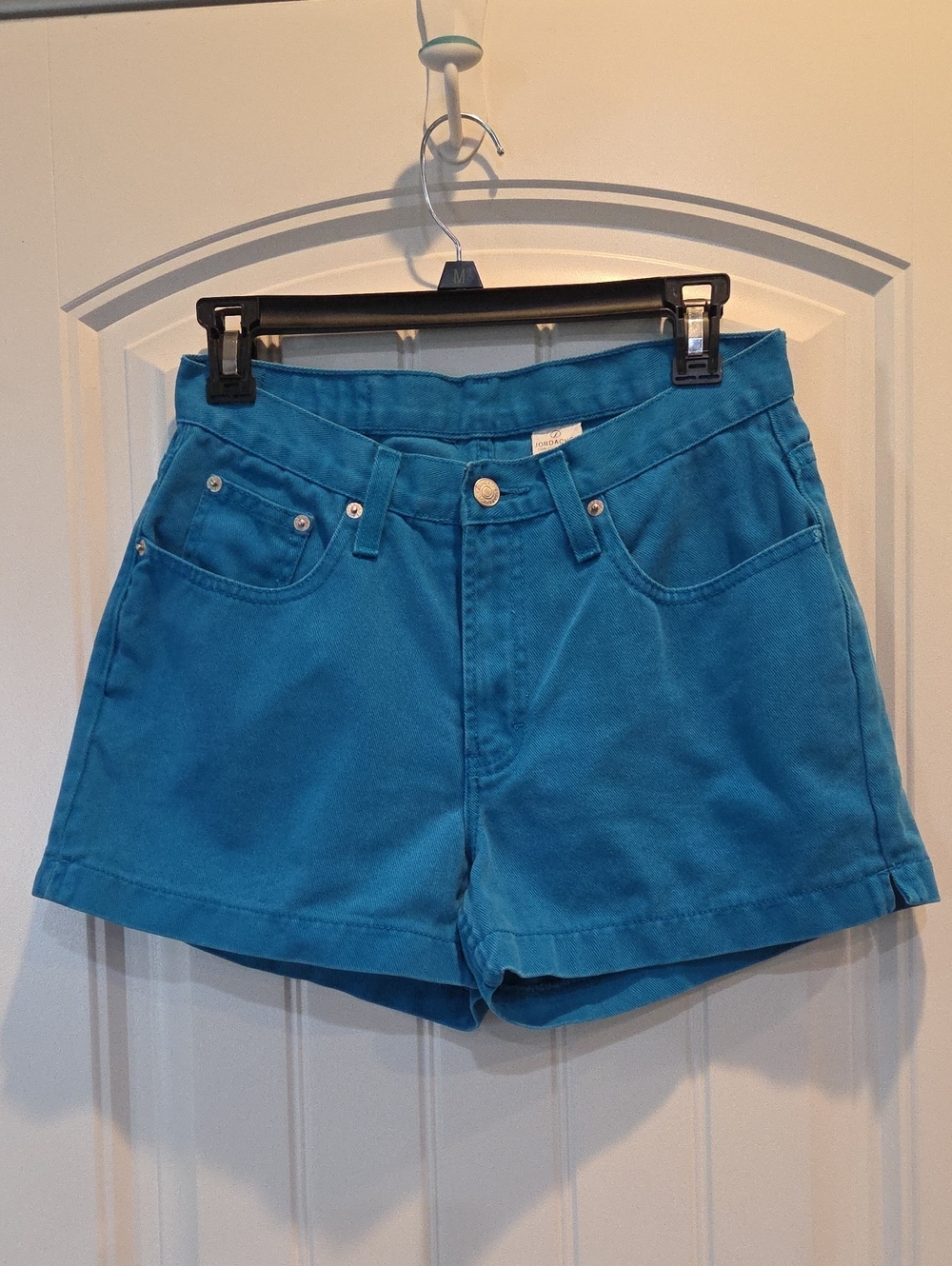 Jordache Vibrant Teal Juniors Denim Shorts